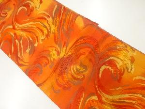 荒波模様織出し名古屋帯